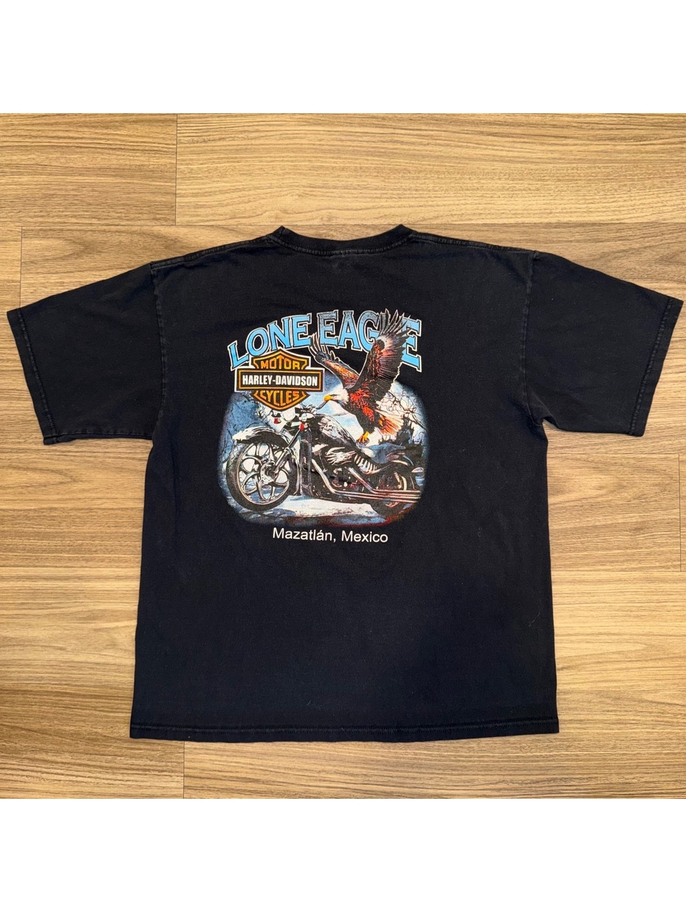 Harley Davidson Motorcycles Mazatlan Mexico Graphic Tee Tshirt Large #4656